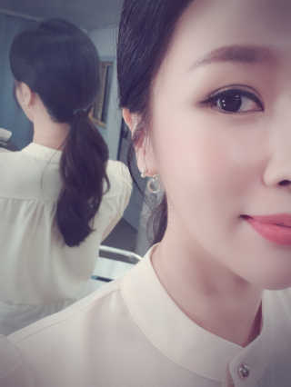 (주)에네스티 미스랩 더블 클리닉 헤어 컬러 크림 — 5점을 준 리뷰어가 2019년 8월 올린 사용 사진