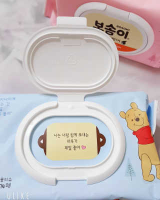 보솜이 아기물티슈 베이비케어 푸에디션 캡 74매 10입 — 5점을 준 리뷰어가 2019년 4월 올린 사용 사진