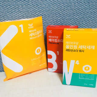 레인보우샵 올인원세탁세제,베이킹소다 스틱포6개입+세탁조클리너 — 4.33점을 준 리뷰어가 2018년 4월 올린 사용 사진
