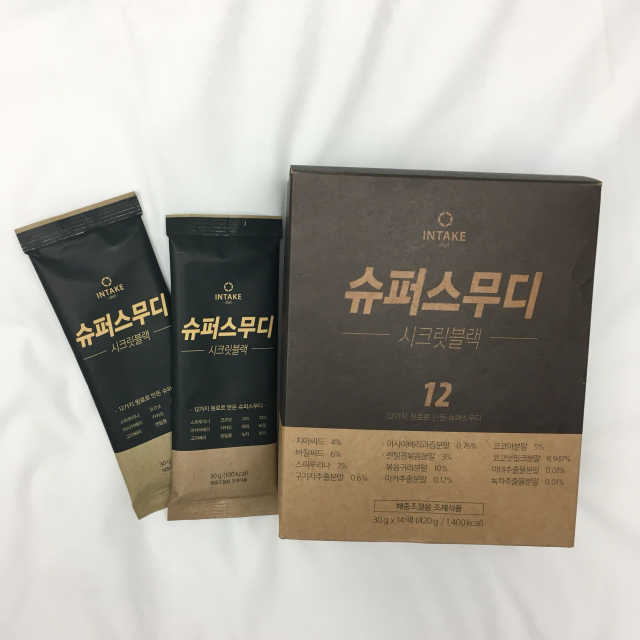 슈퍼스무디 시크릿블랙(30g*14팩) 리뷰 사진