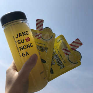 장수농가 리얼깔라만시 원샷 50ml 10팩+보틀 — 4점을 준 리뷰어가 2019년 4월 올린 사용 사진