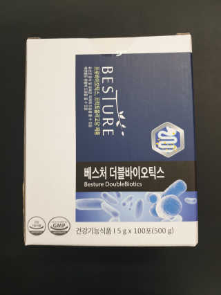베스처 더블바이오틱스 100포 x 1박스 — 5점을 준 리뷰어가 2019년 7월 올린 사용 사진