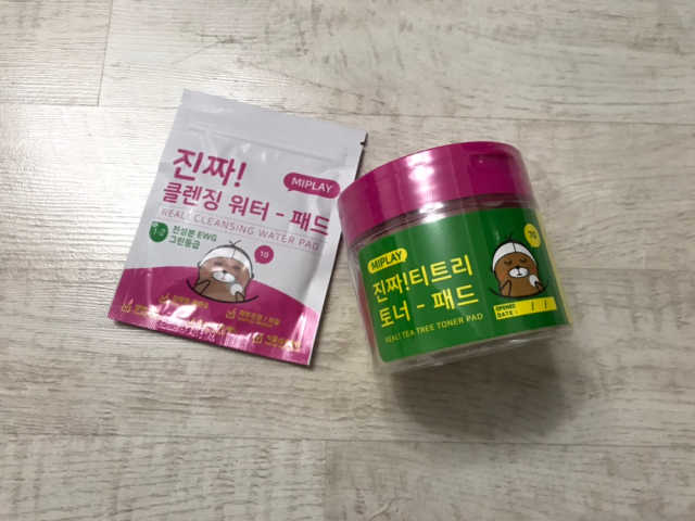 미플레이 진짜 티트리 토너 패드 리뷰 사진