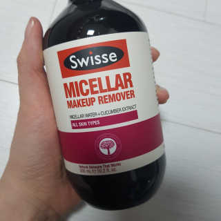 SWISSE 스위스 미셀라 메이크업 리무버 — 5점을 준 리뷰어가 2020년 1월 올린 사용 사진