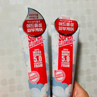 미팩토리 슈퍼 마이크로 버블 5.0 클렌징 폼 X 2EA — 4점을 준 리뷰어가 2019년 5월 올린 사용 사진
