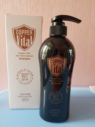 코퍼바이탈 헤어루트 솔루션 샴푸 500ml — 4.17점을 준 리뷰어가 2018년 9월 올린 사용 사진