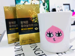 넥스트비티 왕혜문 퓨어 보이차 100 골드라벨 — 5점을 준 리뷰어가 2017년 11월 올린 사용 사진