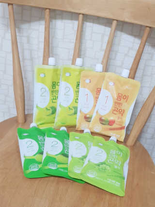 몸반곤 몸이반한 이중 곤약젤리 저칼로리4종_총8파우치 — 5점을 준 리뷰어가 2019년 3월 올린 사용 사진