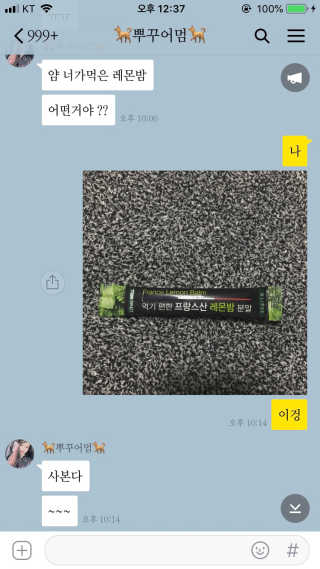 로하스웰 프랑스산 레몬밤 분말 — 4.33점을 준 리뷰어가 2018년 7월 올린 사용 사진