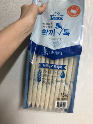 L'grow (엘그로) L'grow(엘그로) 씻어나온 한끼톡톡쌀! — 4점을 준 리뷰어가 2017년 12월 올린 사용 사진