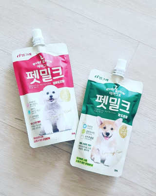 [빙그레] 에버그로 생유산균 1봉（10포입）+펫밀크2팩 — 5점을 준 리뷰어가 2019년 5월 올린 사용 사진