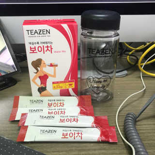 티젠 보이차 + 마이보틀 세트 — 3.17점을 준 리뷰어가 2018년 6월 올린 사용 사진