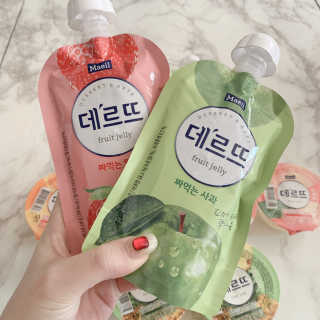 데르뜨 떠먹는 과일 3종, 짜먹는 과일 2종 총 10개 체험 — 5점을 준 리뷰어가 2020년 3월 올린 사용 사진