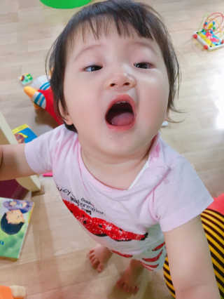 그린스토어 베이비드롭 프로바이오틱스 1병 30일분 — 4.5점을 준 리뷰어가 2018년 6월 올린 사용 사진