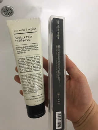 the naked object 디블랙팩치약 디블랙칫솔 세트 — 3.5점을 준 리뷰어가 2019년 1월 올린 사용 사진