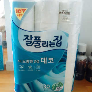 잘풀리는집 더 도톰한 3겹 데코 30롤 — 4점을 준 리뷰어가 2018년 5월 올린 사용 사진