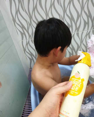 꼬모조이 탱글탱글 구름 콩순이 버블바스 — 5점을 준 리뷰어가 2019년 10월 올린 사용 사진