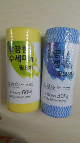 맛농 깔끔한 수세미와 행주가 필요해 — 5점을 준 리뷰어가 2018년 9월 올린 사용 사진