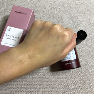 땡큐파머 미라클 에이지 리페어 세럼 — 4.5점을 준 리뷰어가 2019년 9월 올린 사용 사진
