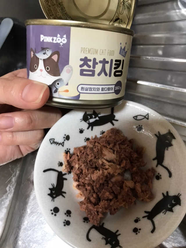 동원 참치킹 고양이 캔 12개입 리뷰 사진