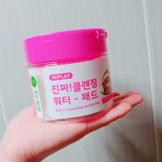 미플레이 진짜 클렌징 워터 패드 — 3.67점을 준 리뷰어가 2018년 11월 올린 사용 사진
