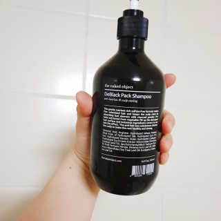 the naked object [탈모볼륨샴푸] 디블랙 팩 샴푸 — 3점을 준 리뷰어가 2020년 2월 올린 사용 사진