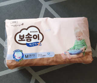 보솜이 액션핏 팬티형 — 3점을 준 리뷰어가 2019년 3월 올린 사용 사진