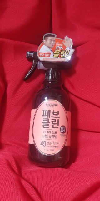 더블유드레스룸 페브클린 500ml — 5점을 준 리뷰어가 2018년 8월 올린 사용 사진