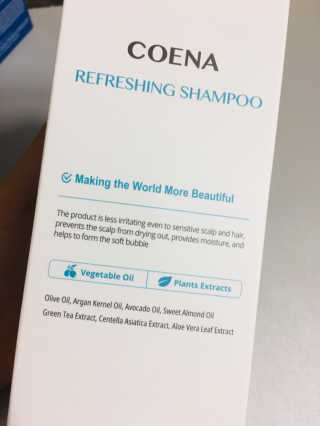 코에나샴푸 500ml — 4점을 준 리뷰어가 2019년 7월 올린 사용 사진