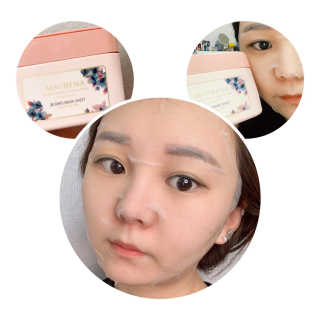 메이베나 1일 1팩 뽑아쓰는 마스크팩 — 5점을 준 리뷰어가 2019년 2월 올린 사용 사진