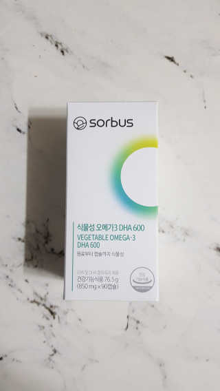 소버스 식물성 오메가3 DHA 600 — 5점을 준 리뷰어가 2020년 1월 올린 사용 사진