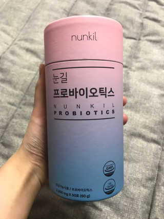 눈길 프로바이오틱스 눈길 콜라겐 프로바이오틱스 — 5점을 준 리뷰어가 2019년 11월 올린 사용 사진