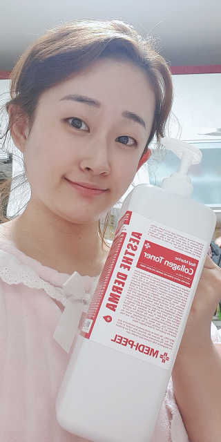 메디필 에스테 더마 레드마린 콜라겐 토너 — 5점을 준 리뷰어가 2020년 1월 올린 사용 사진