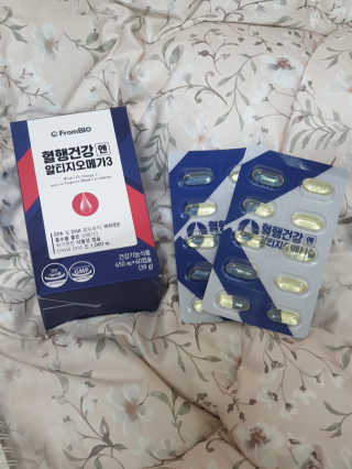 프롬바이오 혈액순환과 눈 건강을 동시에 혈행건강엔알티지오메3 — 4점을 준 리뷰어가 2019년 12월 올린 사용 사진