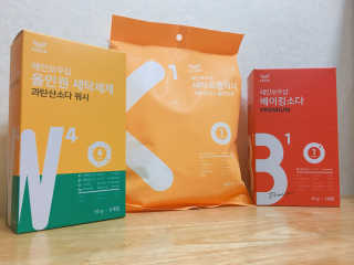 레인보우샵 올인원세탁세제,베이킹소다 스틱포6개입+세탁조클리너 — 4점을 준 리뷰어가 2018년 3월 올린 사용 사진