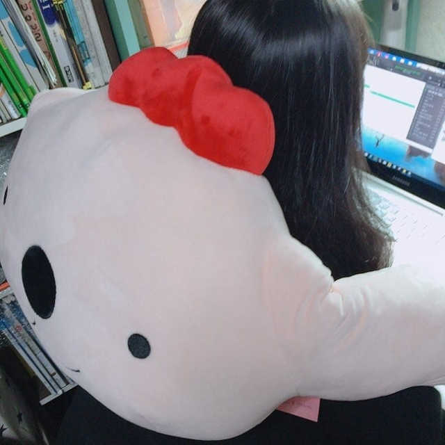 프리허그 백허그쿠션 리뷰 사진
