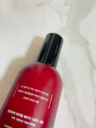 땡큐파머 미라클 에이지 리페어 세럼 — 5점을 준 리뷰어가 2019년 12월 올린 사용 사진