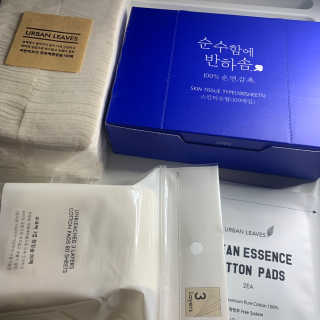 어반리브즈 프리미엄 화장솜 트라이얼 SET — 5점을 준 리뷰어가 2019년 8월 올린 사용 사진
