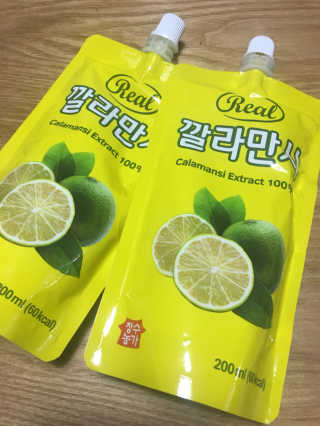 장수농가 리얼깔라만시 — 4점을 준 리뷰어가 2018년 4월 올린 사용 사진