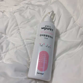 미자펫 반려동물탈취제 500ml — 5점을 준 리뷰어가 2018년 8월 올린 사용 사진