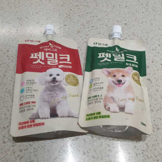 [빙그레] 에버그로 생유산균 1봉（10포입）+펫밀크2팩 — 5점을 준 리뷰어가 2019년 3월 올린 사용 사진
