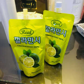 장수농가 리얼깔라만시 — 3.5점을 준 리뷰어가 2018년 4월 올린 사용 사진