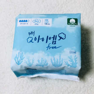 보타메디 마이아이엠 생리대 — 5점을 준 리뷰어가 2018년 12월 올린 사용 사진
