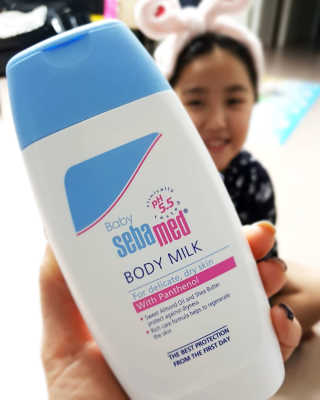 세바메드 베이비 바디밀크 200ml — 5점을 준 리뷰어가 2020년 1월 올린 사용 사진