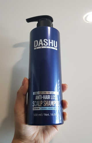 다슈코리아 다슈 데일리 한방 두피 골드 샴푸 500ml — 5점을 준 리뷰어가 2019년 2월 올린 사용 사진