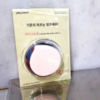 젤리팜 마이크로셀 실리콘퍼프 피치,오렌지 — 4.5점을 준 리뷰어가 2019년 7월 올린 사용 사진