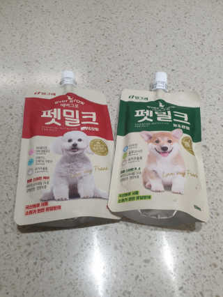 [빙그레] 에버그로 생유산균 1봉（10포입）+펫밀크2팩 — 5점을 준 리뷰어가 2019년 3월 올린 사용 사진