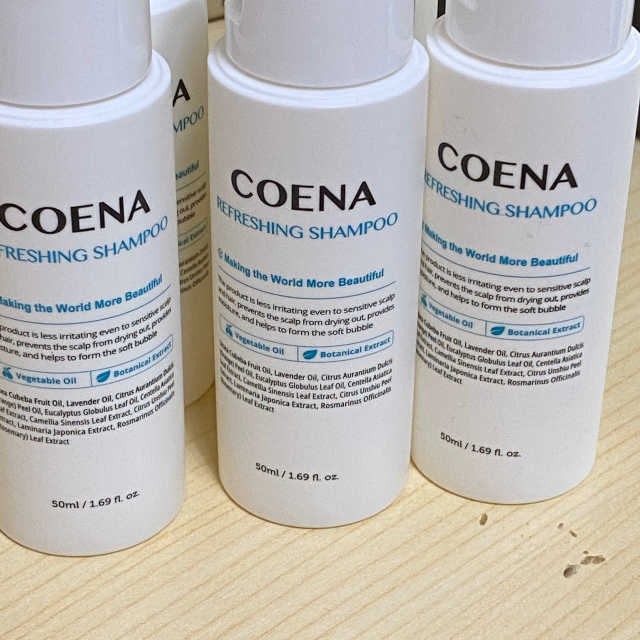자연유래 식물성 코에나 샴푸 50ml 리뷰 사진