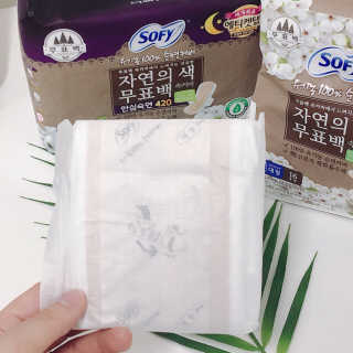 LG유니참 쏘피SOFY 쏘피 자연의 색 무표백 유기농 100프로 생리대 — 5점을 준 리뷰어가 2020년 3월 올린 사용 사진
