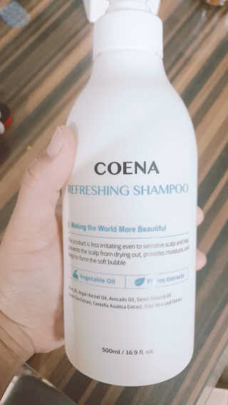 코에나샴푸 500ml — 5점을 준 리뷰어가 2019년 7월 올린 사용 사진